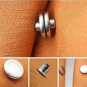 halpa Kodin tarvikkeet-16-osainen magneettinen verhokiinnike, vahvat magneettiset pimennysverhokiinnikkeet, irrotettavat painonappikiinnikkeet verhoille, valoa estävät nauhalenkit, poraamattomat kiinnityssoljet
