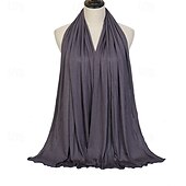 preiswerte Damenschals und -halstücher-Damen Rechteckiger Schal Straße Täglich Date Gris Schwarz Weiß Schal Einfarbig
