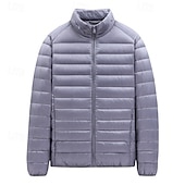 abordables Chaquetas acolchadas-Hombre Chaqueta acolchada Chaqueta de Invierno Al aire libre Térmico Templado Trajes de senderismo Ropa de senderismo Invierno Camiseta Camping / Senderismo / Espeleología Viaje Negro Borgoña Azul