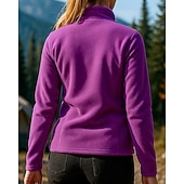 economico Fleece &amp; Giacche 3 in 1-Per donna Giacca da esterno Giacca da escursionismo Giacca in Pile Giacca convertibile Pile Inverno All&#039;aperto Calore Termico Top Rosa Viola Rosso rosa Grigio