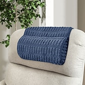 billiga Överdrag för soffa och armstöd-1 st nackstödskudde, vilkudde för nacke, huvud eller fot, för kontor eller massagefåtöljer, lindrar nacksmärtor och stödjer nacken. Halkfritt överdrag med dragkedja.