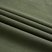 preiswerte Urlaub-Herren Hemd Leinenhemd Sommerhemd Strandhemd Einfarbig Urlaub Lässig Schwarz Weiß Grün Khaki Langarm V Ausschnitt Sommer Frühling Bekleidung Basic