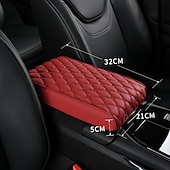 economico Organizzazione spazi-Bracciolo in memory foam per auto, cuscino per console centrale con tasca portaoggetti, porta telefono, scatola per fazzoletti, supporto per gomiti per il comfort di guida