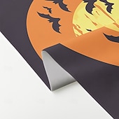 levne Halloween koupel-Halloweenský sprchový závěs s háčky, polyesterový, pratelný, voděodolný, vzorovaný, koupelnová vana, dekorace