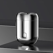 levne Osobní péče a zdraví-kapesní holicí strojek USB mini holicí strojky pro muže mini elektrický holicí strojek se dvěma hlavicemi ideální dárek pro muže, přítele, otce, cestovatele a podnikatele