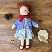 olcso Babák-pamut testű waldorf baba babaművész kézzel készített mini öltöztetős baba diy halloween ajándékdoboz csomagolás áldás karácsonyi ajándékokhoz