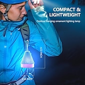abordables Lampes et abat-jour-Veilleuse RVB moderne avec 7 couleurs réglables, veilleuse décorative portable pour chambre, salon, camping