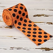 economico Halloween-Nastro con bordo rinforzato per Halloween, 4 rotoli, nastro stampato a forma di pipistrello, ragno, zucca, gambe di strega, cappello, pois, nastri in grosgrain per Halloween, ghirlanda per la casa,