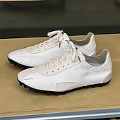 billiga Herrsneakers-Herr retro gula och bruna sneakers med ventilerande ovandel och halkfri sula, sportinspirerade vardagsskor för pendling, resor och vardagsbruk