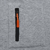 tanie bluzy polarowe-Męskie Bluza z Kapturem Bluza z kapturem na zamek błyskawiczny Bluza z kapturem Taktyczna bluza z kapturem Czarny Biały Granatowy Khaki Jasnoszary Kaptur Równina Kieszenie na zamek Codzienny Święto