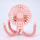 preiswerte Ventilator-Kinderwagenventilator, Handventilator, wiederaufladbar, USB, blattlos, kleine Klappventilatoren, Mini-Ventilator, leiser Tischventilator für den Außenbereich, Nackenventilator