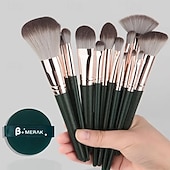 cheap Personal Care &amp; Health-14PCS Makeup Brush Set, Professional Foundation Blending Eyeshadow Eyeliner Contour Face Brushes with Soft Synthetic Bristles and Wooden Handles for Beginners and Pros