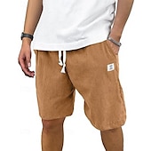 economico Pantaloncini casual-Per uomo Shorts Pantaloncini Estivi Pantaloncini casual Pantaloncini di velluto a coste Tasca Elastico in vita Coulisse Semplice Comodità Traspirante Corto All&#039;aperto Vacanza Canotta sportiva Casual