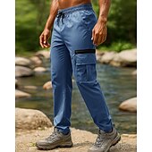 preiswerte Unterteile-Herren Cargohosen Wanderhosen Regenhose zum Wandern Außen Normale Passform Wasserdicht Winddicht Leicht Unterteile Tasche Schwarz Armeegrün Camping / Wandern Laufen S M L XL XXL