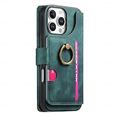 お買い得  iPhone用ケース-電話 ケース 用途 iPhone 16 Pro Max プラス iPhone 16 iPhone 16プラス iPhone 16プロ iPhone15 iPhone 15 Pro Max iPhone 15 14 Pro Max Plus iPhone 13 Pro Max ウォレットカードケース ジッパ－ キックスタンド カード挿入口 レトロ風 TPU ナイロン PUレザー