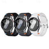 baratos Pulseiras de relógio Samsung-Pacote com 6 Pulseiras de Relógio para Samsung Galaxy Watch 7/6/5/4  40/44mm, Watch 5 Pro 45mm, Watch 6 Classic 43/47mm, Watch 4 Classic 42/46mm Silicone Substituição Alça Fofo Pulseira Esportiva