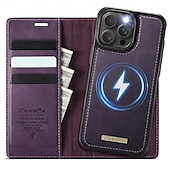 abordables Coques iPhone-téléphone Coque Pour iPhone 16 Pro Max Plus iPhone 15 14 Pro Max Plus iPhone 13 12 Pro Max Étui Portefeuille avec Support Détachable Magnétique Rétro TPU faux cuir