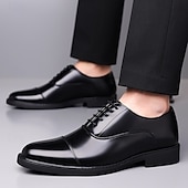 economico Formale-scarpe eleganti oxford marroni da uomo – design classico con punta a punta per lavoro, ufficio ed eventi formali