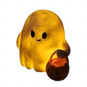 tanie Dekoracje wiszące i na stół na Halloween-Dynia Boo Buddies - urocza dekoracja ducha Halloween ozdoby na dynie urocze dekoracje stołowe świecąca dekoracja uroczych duchów