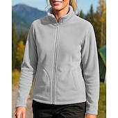 economico Fleece &amp; Giacche 3 in 1-Per donna Giacca da esterno Giacca da escursionismo Giacca in Pile Giacca convertibile Pile Inverno All&#039;aperto Calore Termico Top Rosa Viola Rosso rosa Grigio