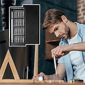 economico Strumenti manuali-Set di cacciaviti 24 in 1, kit di strumenti di riparazione di precisione multifunzionale per telefoni cellulari, elettronica, uso domestico con varie teste di punte, design compatto e portatile.