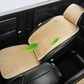 abordables Housses de siège de voiture-1 ensemble de coussins de siège d&#039;été essentiels pour sièges avant simples, dotés d&#039;un design simple et polyvalent avec un matériau frais. Ils sont confortables, respirants et faciles à installer.