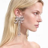 abordables Boucles d&#039;oreilles-Femmes Boucles d&#039;oreilles clous Géométrique Précieux Nœud ancien Mode Pendant Diamant Imitation Des boucles d&#039;oreilles Bijoux Argent Pour Mariage Soirée Fête Bal de promo 1 Paire