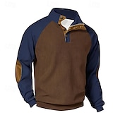 abordables Sudaderas Básicas_-Hombre Sudadera Pana Sudadera Con Capucha Albaricoque Negro Azul Marino Con Capucha Plano Bloque de Color Deporte Diario Ropa de calle Fresco Design Básico Primavera &amp; Otoño Ropa Sudaderas con capucha