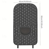 cheap Car Seat Covers-2 PCS Durable Car Seat Protector Anti-Soil Black Faux Leather Car Seat Back Protector with Diamond Stitch Design Car Seat Covers Easy-Clean for Rear Seats Seat Protection