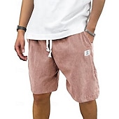 economico Pantaloncini casual-Per uomo Shorts Pantaloncini Estivi Pantaloncini casual Pantaloncini di velluto a coste Tasca Elastico in vita Coulisse Semplice Comodità Traspirante Corto All&#039;aperto Vacanza Canotta sportiva Casual