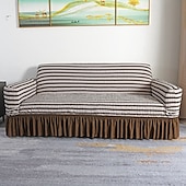 cheap Sofa Cover-3D Bubble Lattice Elegant Stretch Sofa Cover Loveseat Cover Couch Cover Spandex Elastic Sofa Slipcover Protector with Skirt