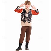 billiga Pionjär / 1800-talet-Saga Bypojke Pionjär Cosplay-kostym Kläder Sagobokskaraktärer Cosplay Film-cosplay for Pojkar Barn Halloween Karnival Världsbokdagen Prestanda Pedagogisk klädsel Klädsel för skolevenemang