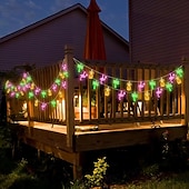 billige LED-stringlys-6.5m 30LED Sol Lyskæde Ananas Kokosnøtt Tre Flamingo Feer Lyskæde Høytids Bryllup Hage Sjøside Fest Dekorasjon