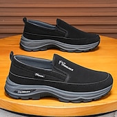 Недорогие Туфли-слипоны для повседневной носки-мужские кроссовки с мягкой подошвой, легкие повседневные мокасины для путешествий, работы и повседневного комфорта