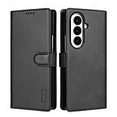 abordables Coques Samsung-téléphone Coque Pour Samsung Galaxy Pliage en Z 7 Z Fold 6 Z Fold 5 Z Fold 4 Étui Portefeuille Support Emplacement Carte Antichoc Rétro TPU faux cuir