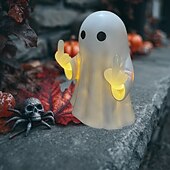 economico Luci decorative-1 pz Halloween fantasma dito medio luce notturna luminosa veranda camera da letto balcone atmosfera decorazione luce pendente