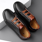 preiswerte Sneaker für Herren-weiße Freizeit-Sneaker für Herren mit braunen Akzenten bequeme Alltagsschuhe für Büro und Reisen