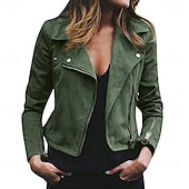 Femmes Veste Décontractée Veste en daim Confortable Respirant Fermeture intégrale Mode Occasionnel Uni Occasionnel Tenue quotidienne Régulier Col Rabattu Coupe régulière manche longue Vêtements abordables Vestes en simili cuir-Femmes Veste Décontractée Veste en daim Confortable Respirant Fermeture intégrale Mode Occasionnel Uni Occasionnel Tenue quotidienne Régulier Col Rabattu Coupe régulière manche longue Vêtements