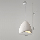 お買い得  ペンダントライト-わびさび北欧ペンダントライト、高さ30cm、温白色光、E26 E27、調節可能なチェーン