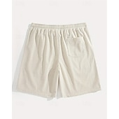 tanie Szorty casualowe-Męskie Szorty waflowe Szorty Letnie szorty Szorty na co dzień Kieszeń Elastyczny pas Ściągana na sznurek Równina Komfort Oddychający Do kolan Na zewnątrz Urlop Sportowy Codzienny Czarny Biały Średnio