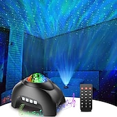 cheap Decorative Lights-Northern Galaxy Light Aurora Projector with 33 Light Effects Night Lights LED Star Projector for Bedroom Nebula Lamp Remote Control White Noises Bluetooth Speaker for Parties