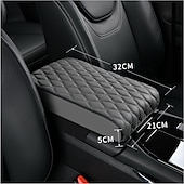 economico Organizzazione spazi-Bracciolo in memory foam per auto, cuscino per console centrale con tasca portaoggetti, porta telefono, scatola per fazzoletti, supporto per gomiti per il comfort di guida