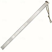 cheap Hand Tools-20 inch Heavy-Duty Dual-Scale Steel Ruler with Lanyard - Quenched Thickened Metal Straight Edge for Precision Drawing &amp; Measurement