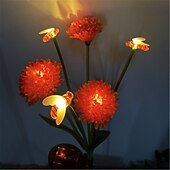 tanie Oświetlenie krajobrazowe-6 lamp solarnych do krajobrazu, plaster miodu, pole kwiatów, wstawianie świateł, trawa, huśtawka, pszczoły, dekoracja ogrodu, oświetlenie solarne do trawnika, 1 szt.
