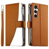 baratos Capa Samsung-telefone Capinha Para Samsung Galaxy S25 S25 Mais S25 Ultra S24 Ultra S24 Plus S24 S24 Ultra Plus A55 A35 A25 A15 5G Capa para Cartão Wallet Suporte para Alianças Proteção de corpo inteiro com cordão