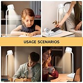 cheap Desk Lamps-LED Desk Lamps for Home Office Wireless Charger Small Desk Lamp with Bluetooth Touch lamps for nightstand Reading Night Light with Clock Dimmable Side Table Lamp for College Dorm Room Bedroom