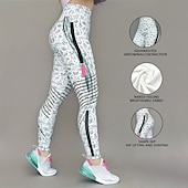 tanie Legginsy i legginsy do jogi-Damskie Legginsy capri Legginsy do jogi Wyszczuplenie brzucha Wysoka talia Siłownia Taniec Obuwie sportowe Doły Czarny Biały Niebieski Jesień Sport Odzież sportowa Ścisłe dopasowanie