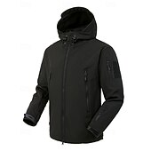 levne Fleece a 3 v 1 bundy-Pánské Rüzgarlık Softshellová bunda Venkovní Voděodolný Větruvzdorné Turistické oblečení Turistické oblečení Zima Podzim Vrchní část oděvu Lov Kempování a turistika cestování Pevná barva Černá Zelen
