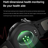 abordables Montres connectées-S666R Montre intelligente 1.43 pouce Smartwatch Montre Connectée Bluetooth Podomètre Rappel d&#039;appel Moniteur d&#039;Activité Compatible avec Android iOS Hommes GPS Longue Veille Étanche IP68 Boîtier de