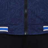 abordables Vestes Décontractées-Homme Veste Légère Veste Décontractée Vacances Quotidien Avec Poches Printemps Automne Imprimé Mode Classique Col montant Régulier Noir Bleu de minuit Veste